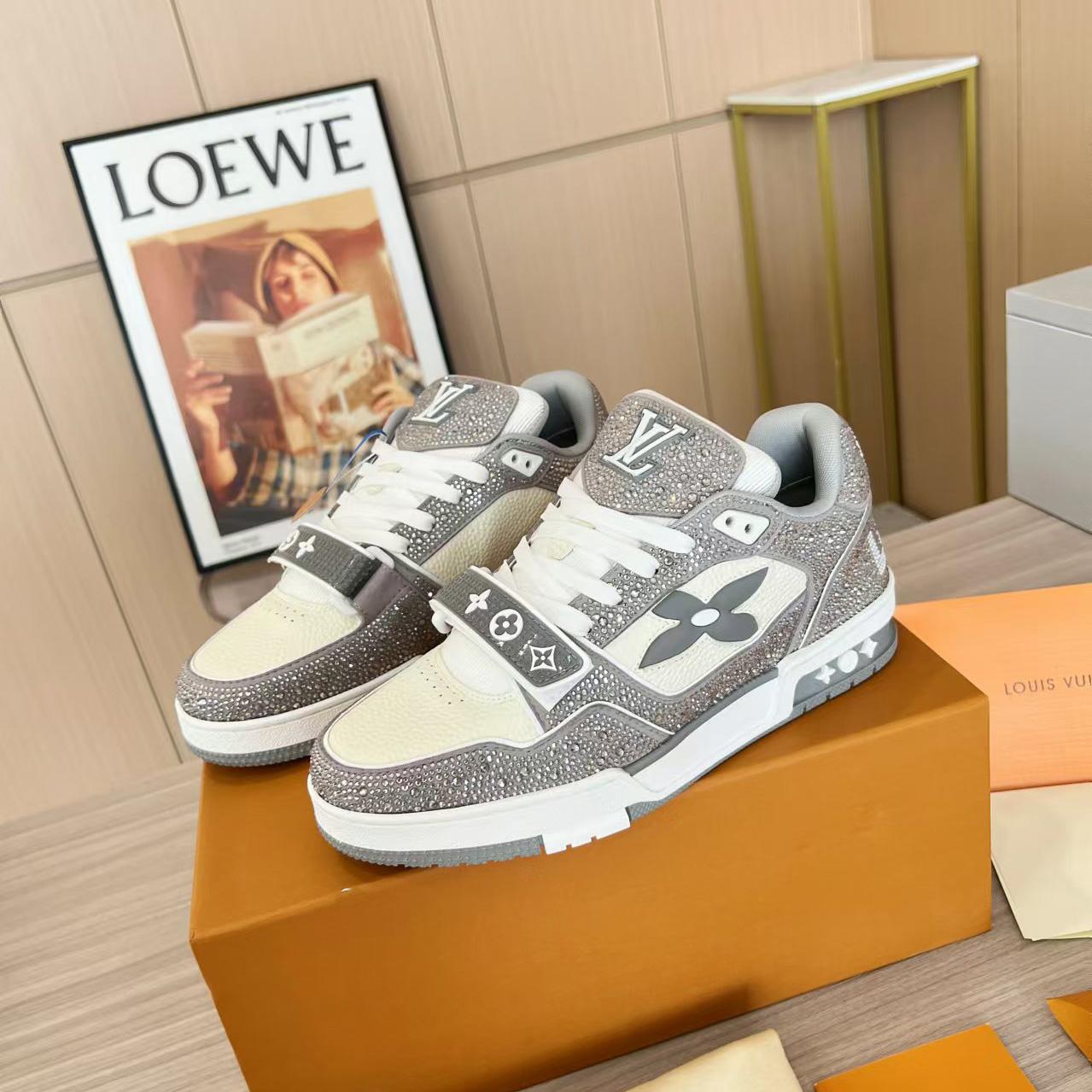 Louis Vuitton LV Trainer Sneaker   - FashionPlug