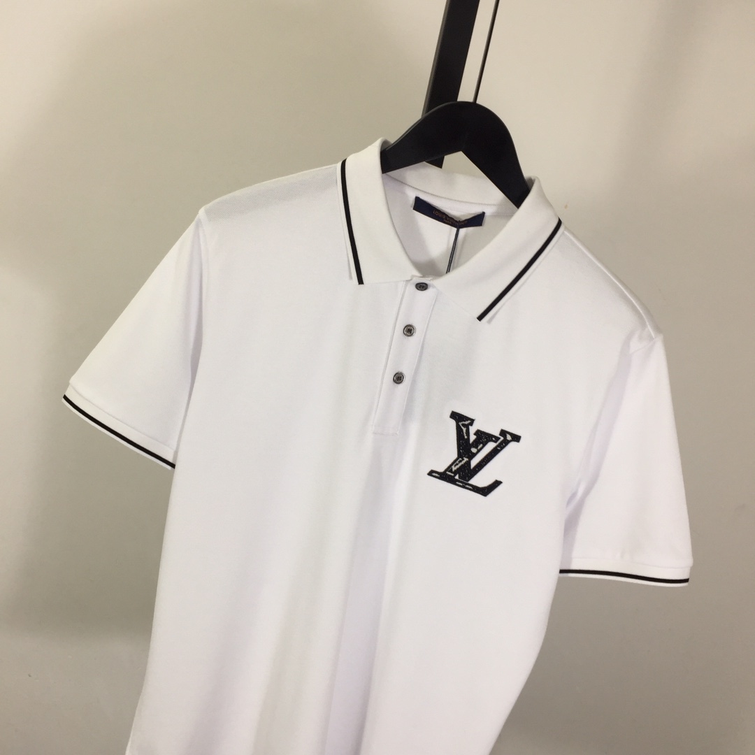 Louis Vuitton Short-Sleeved Cotton Polo Shirt    - FashionPlug