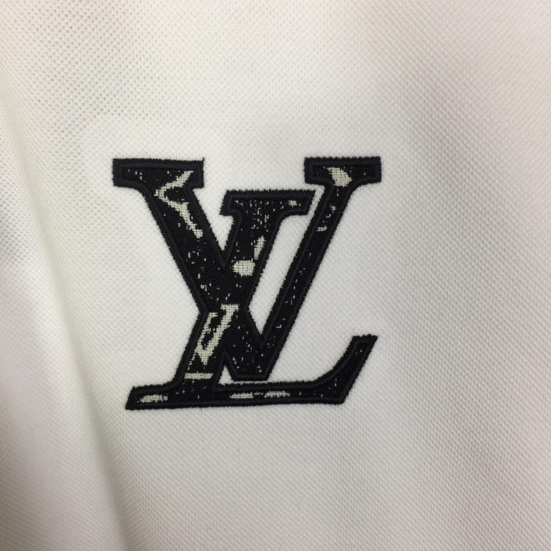 Louis Vuitton Short-Sleeved Cotton Polo Shirt    - FashionPlug