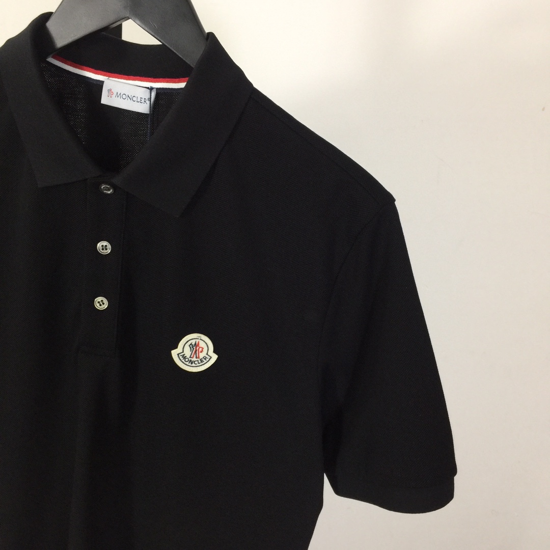 Moncler Logo Cotton Polo Shirt - FashionPlug