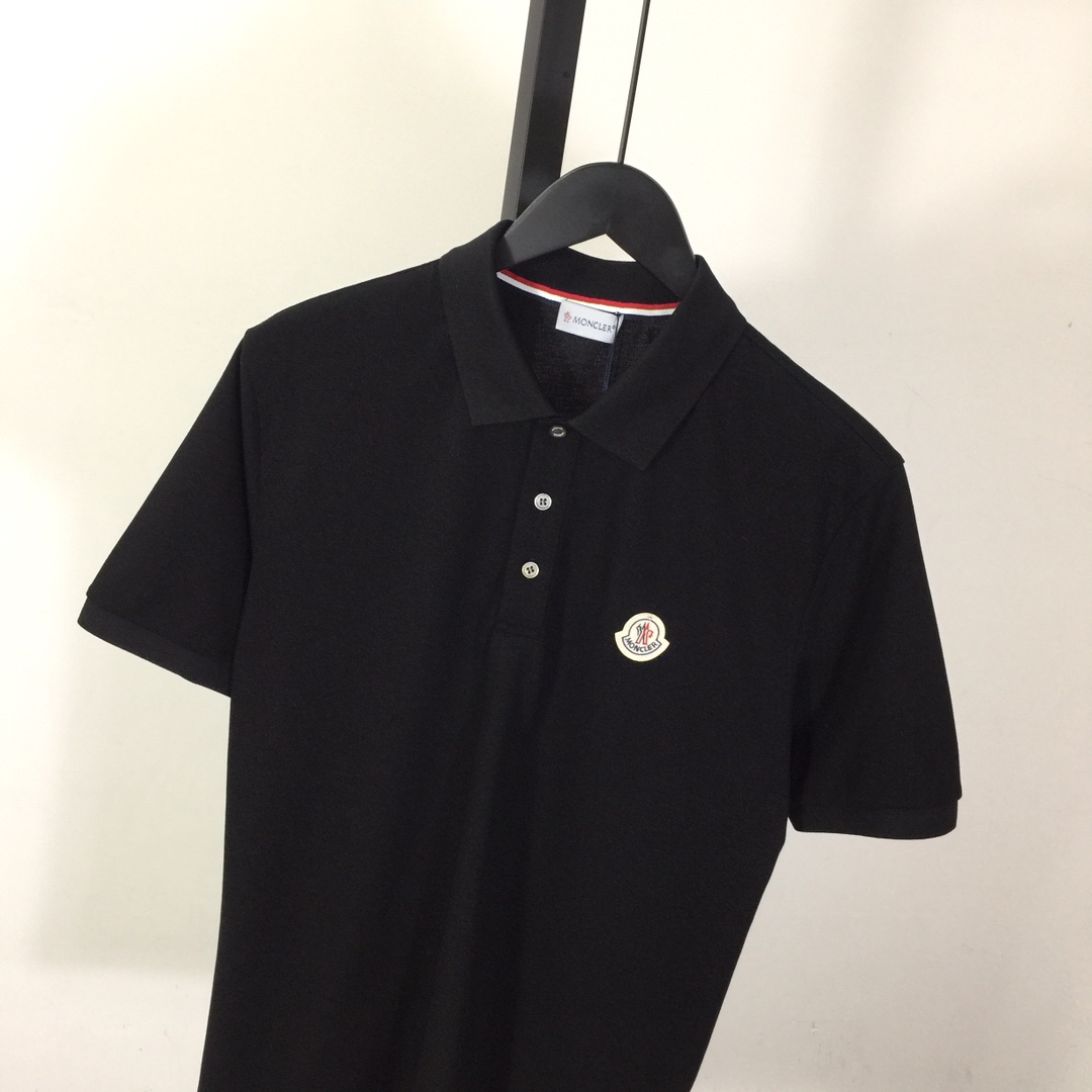 Moncler Logo Cotton Polo Shirt - FashionPlug