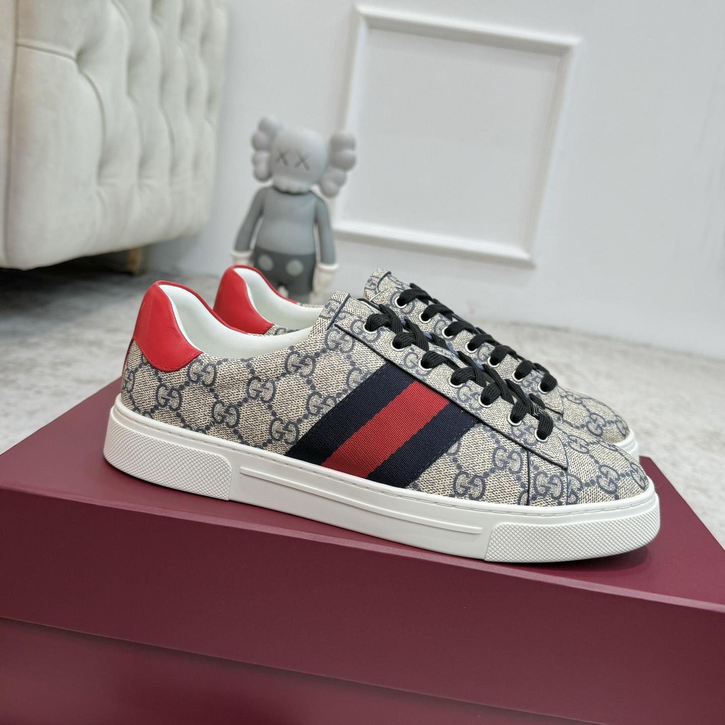 Gucci Ace Sneaker With Web - FashionPlug