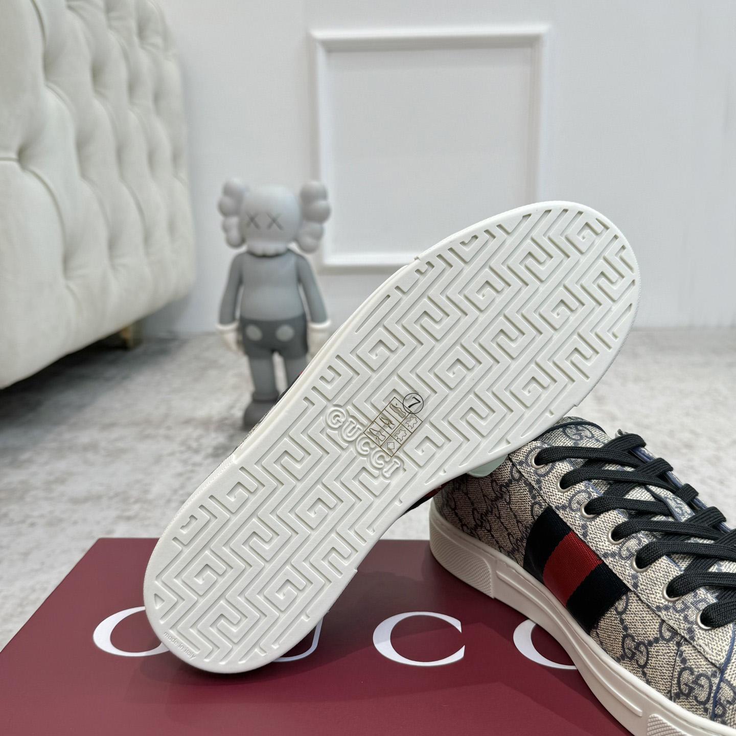 Gucci Ace Sneaker With Web - FashionPlug