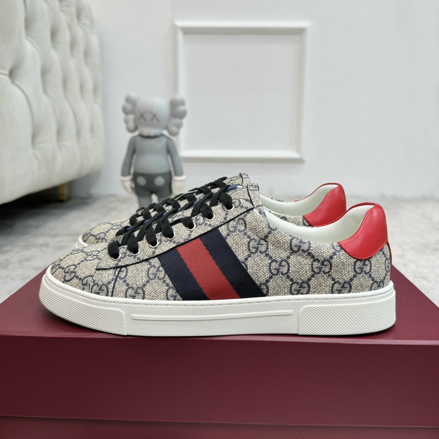 Gucci Ace Sneaker With Web - FashionPlug