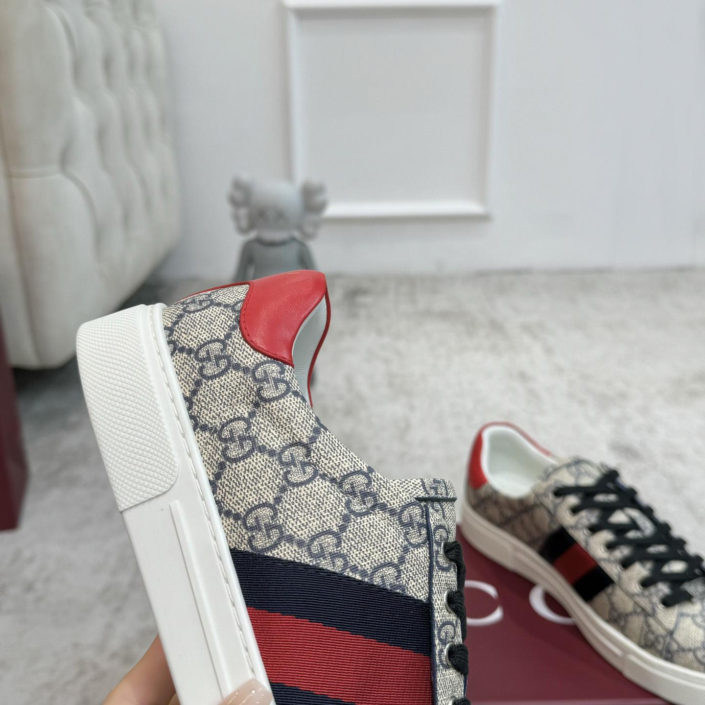Gucci Ace Sneaker With Web - FashionPlug