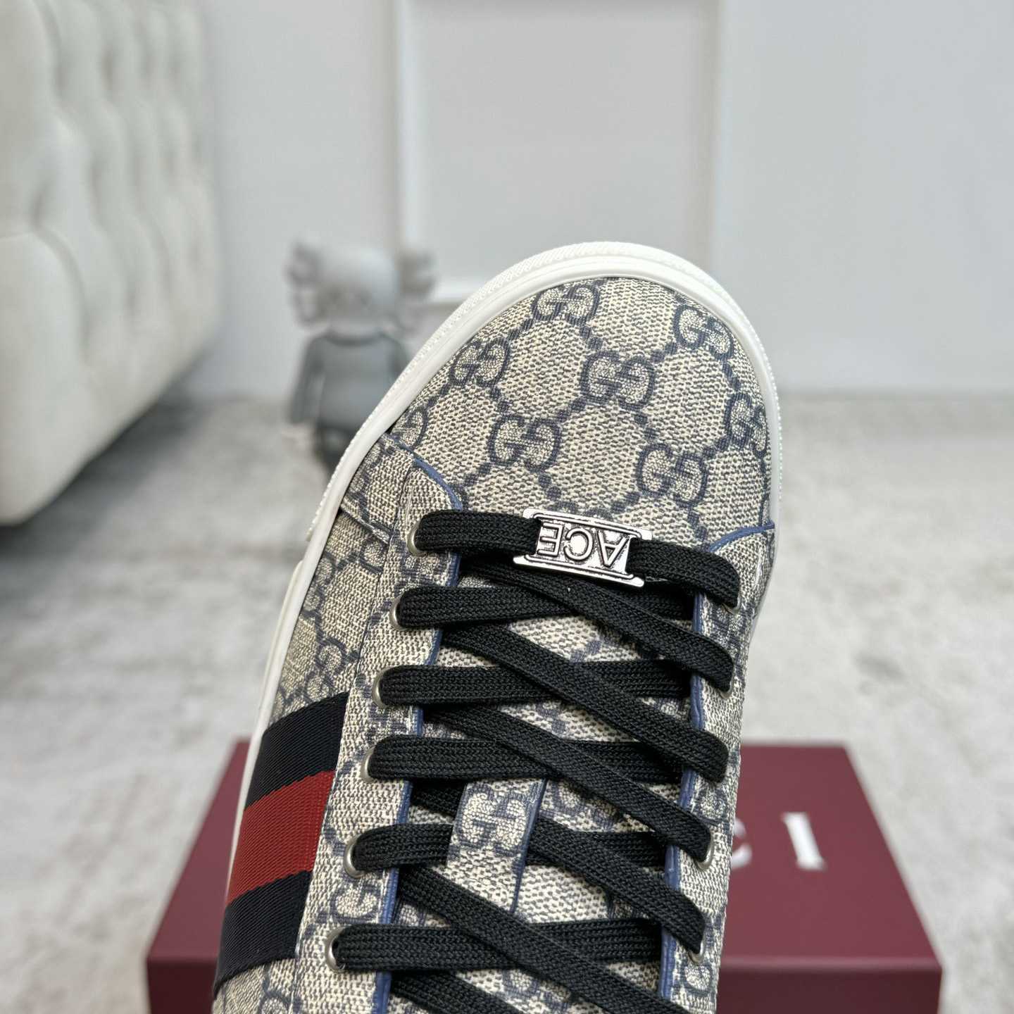 Gucci Ace Sneaker With Web - FashionPlug