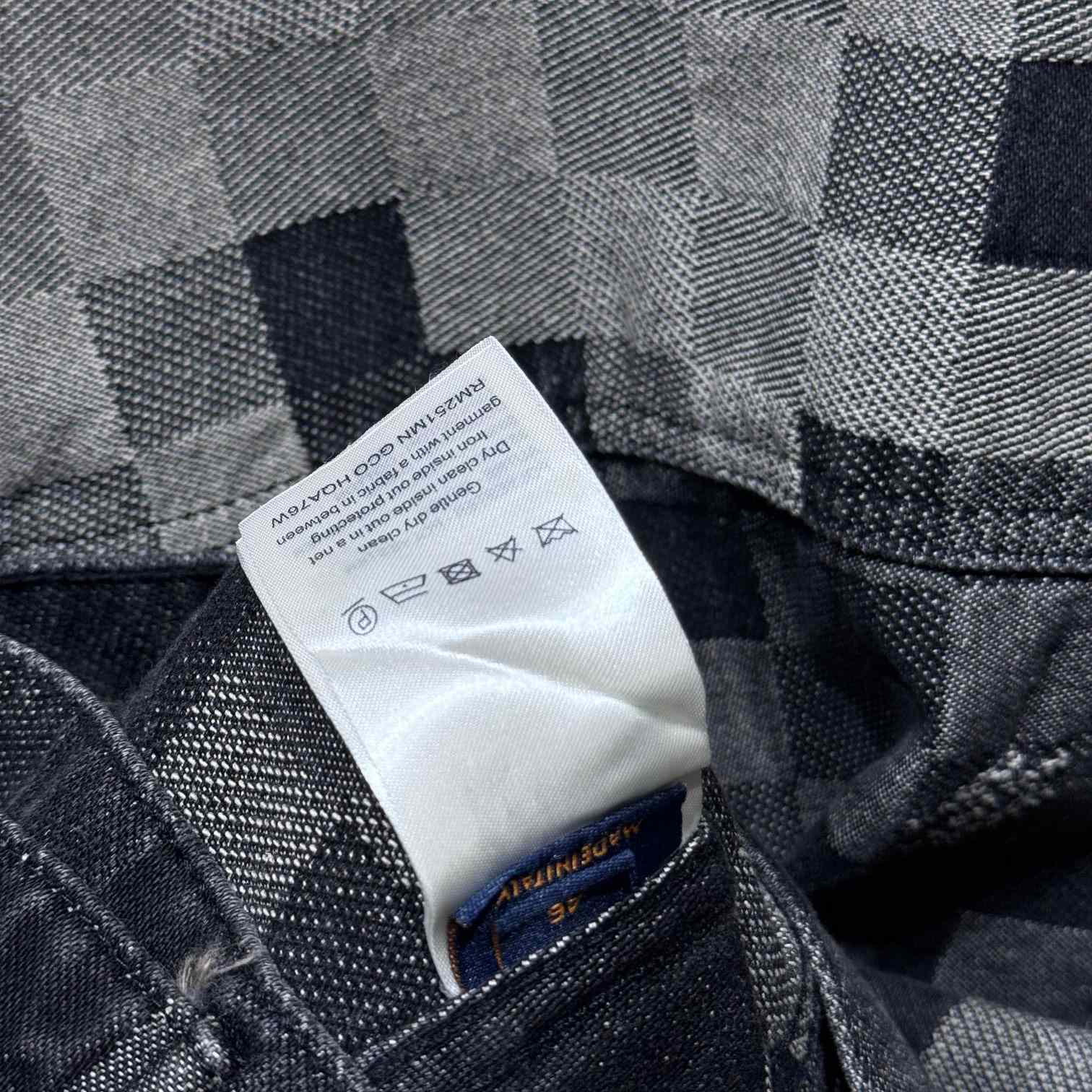 Louis Vuitton Damoflage Classic Denim Jacket  1AHEBJ - FashionPlug