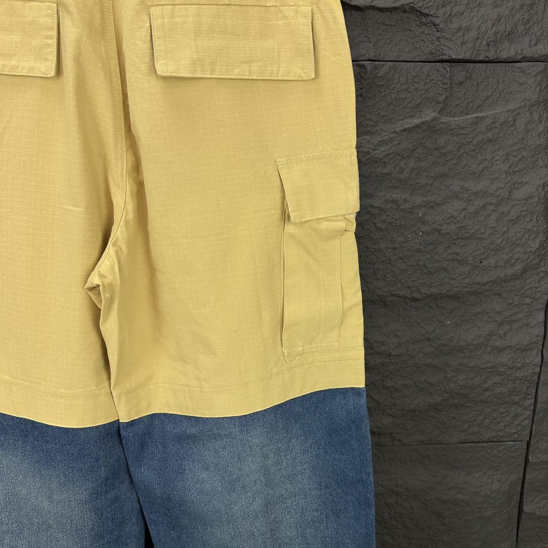 Balenciaga Patched Cotton Cargo Pants - FashionPlug