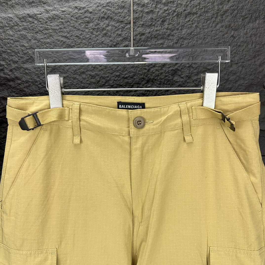 Balenciaga Patched Cotton Cargo Pants - FashionPlug