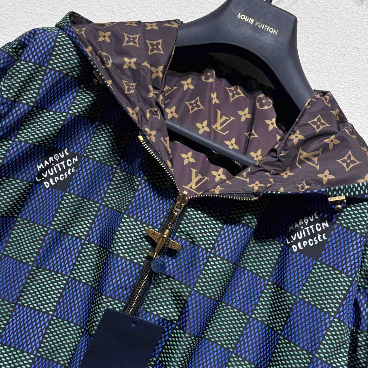 Louis Vuitton Damier Reversible Windbreaker    1AHBIW - FashionPlug