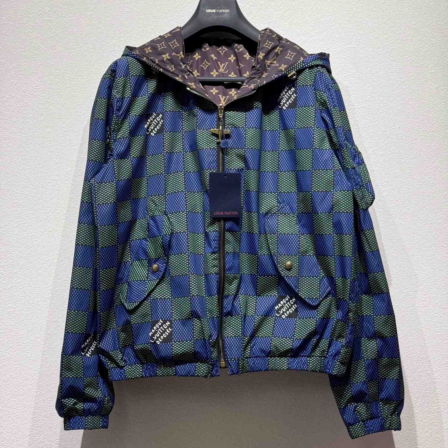 Louis Vuitton Damier Reversible Windbreaker    1AHBIW - FashionPlug