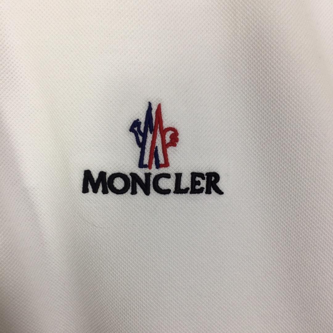 Moncler Logo Cotton Polo Shirt - FashionPlug