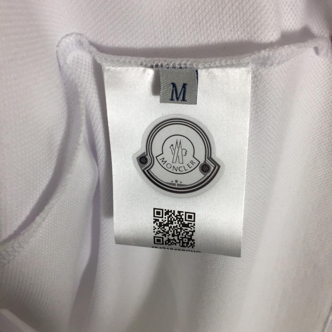 Moncler Logo Cotton Polo Shirt - FashionPlug