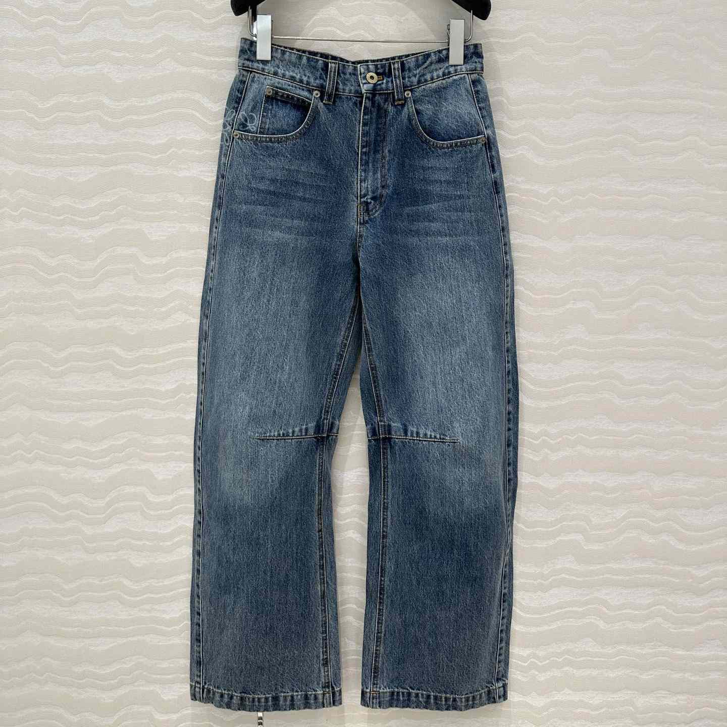 Loewe Anagram Barrel Jeans In Denim - FashionPlug