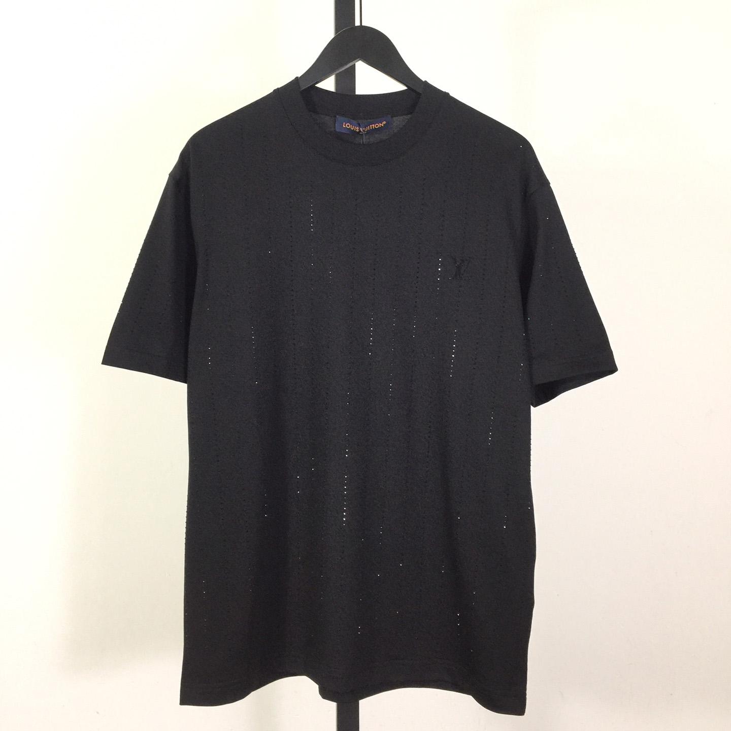 Louis Vuitton Cotton T-Shirt With Crystal - FashionPlug