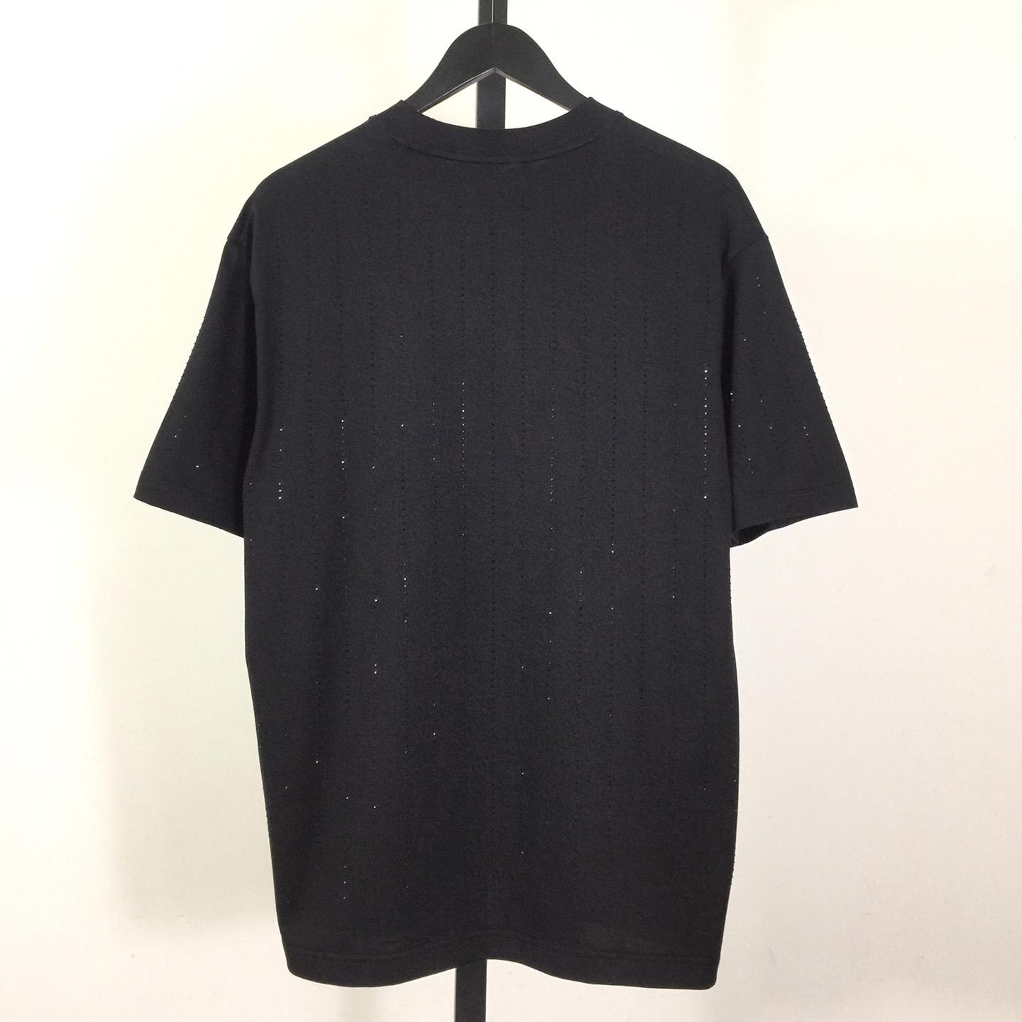 Louis Vuitton Cotton T-Shirt With Crystal - FashionPlug