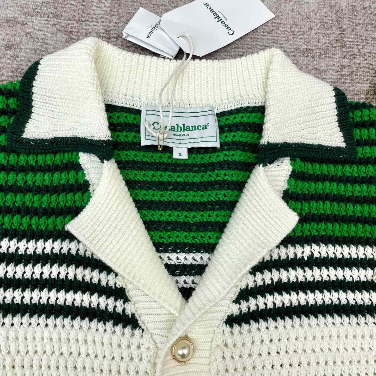 Casablanca Knit Polo Shirt   m002 - FashionPlug