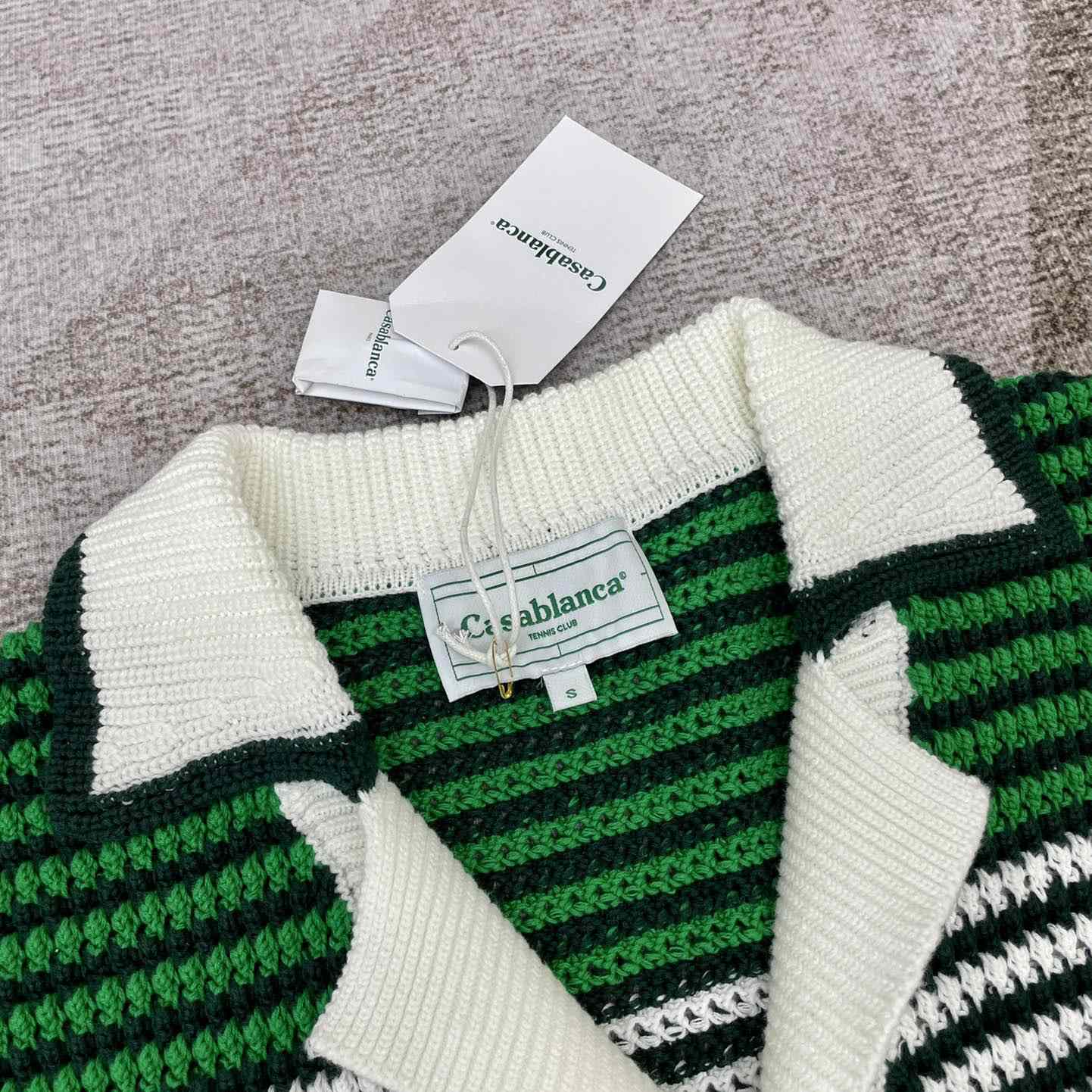Casablanca Knit Polo Shirt   m002 - FashionPlug