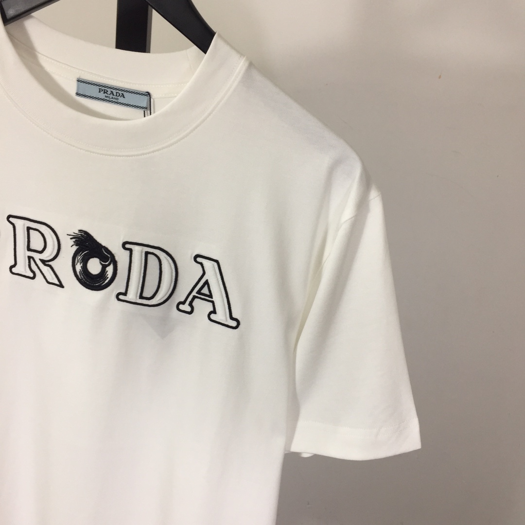 Prada Cotton  T-shirt  - FashionPlug
