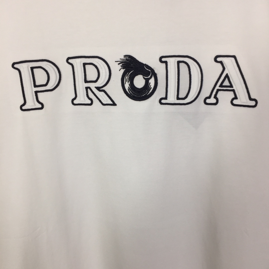 Prada Cotton  T-shirt  - FashionPlug