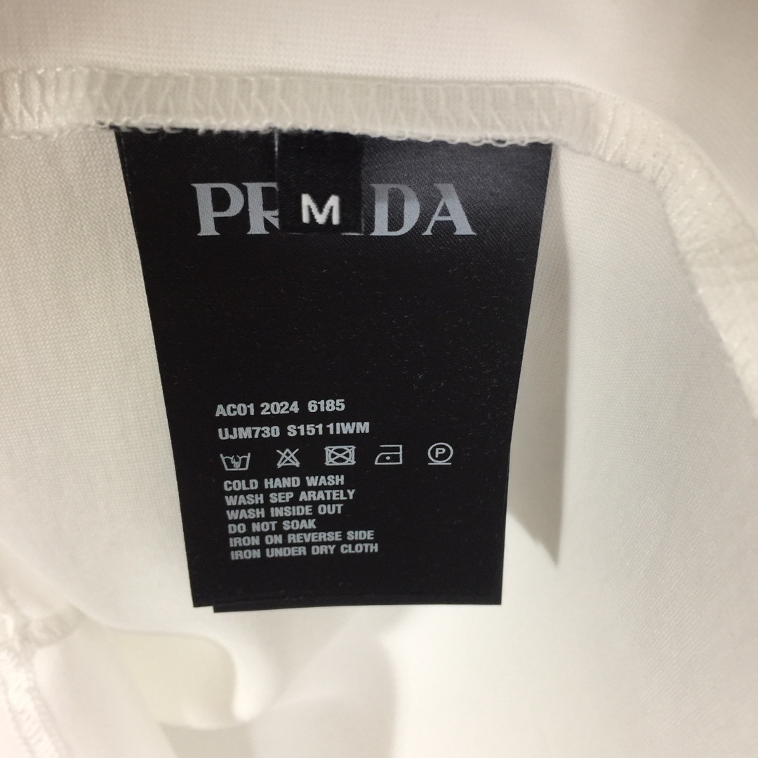 Prada Cotton  T-shirt  - FashionPlug