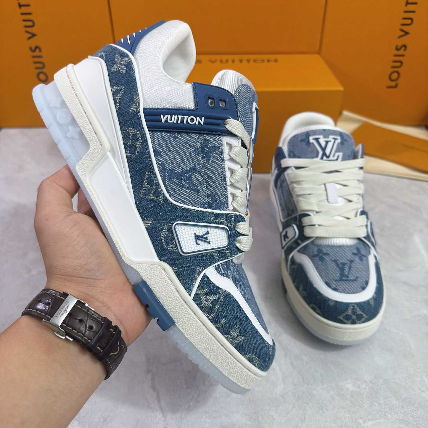Louis Vuitton LV Trainer Sneaker  1ADHHX - FashionPlug