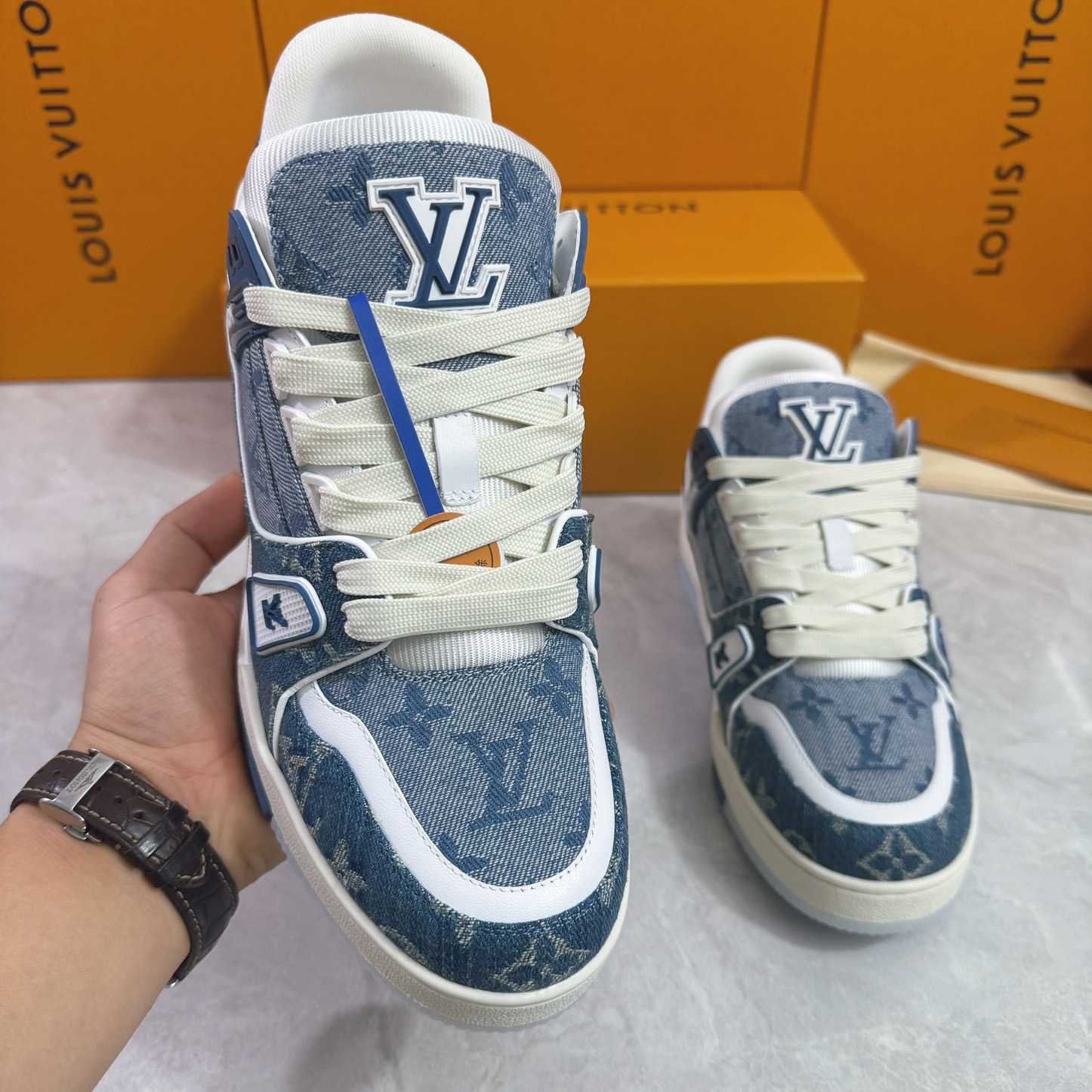 Louis Vuitton LV Trainer Sneaker  1ADHHX - FashionPlug