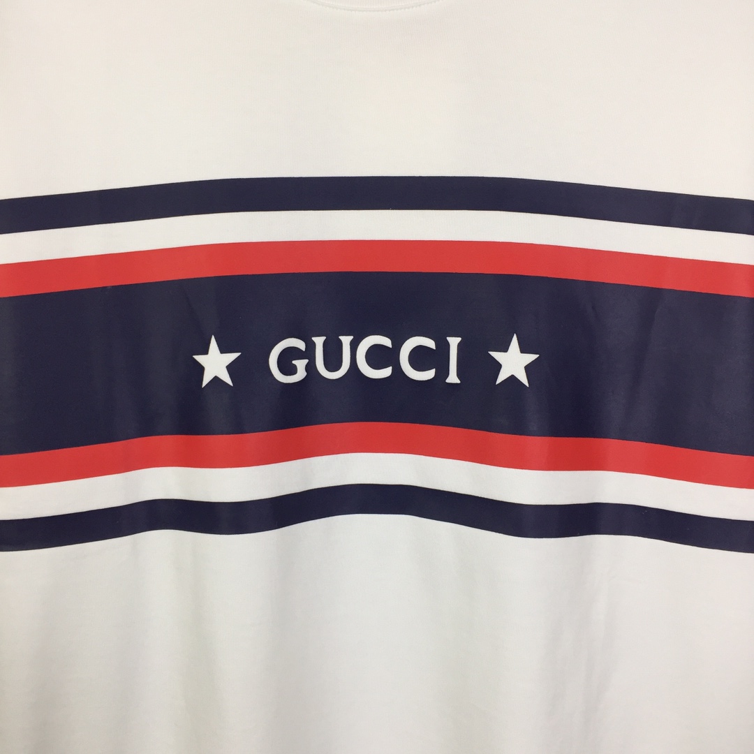 Gucci Cotton Jersey Printed T-shirt   - FashionPlug