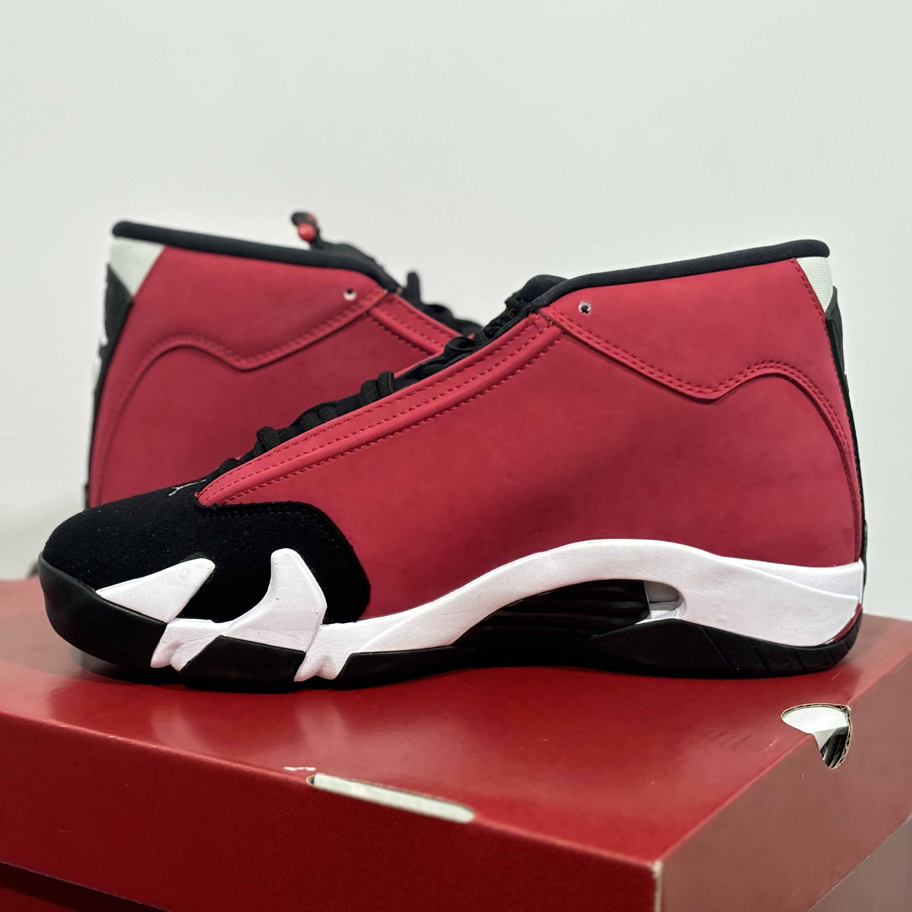 Air Jordan 14 Retro Gym Red Sneakers       487471-006 - FashionPlug