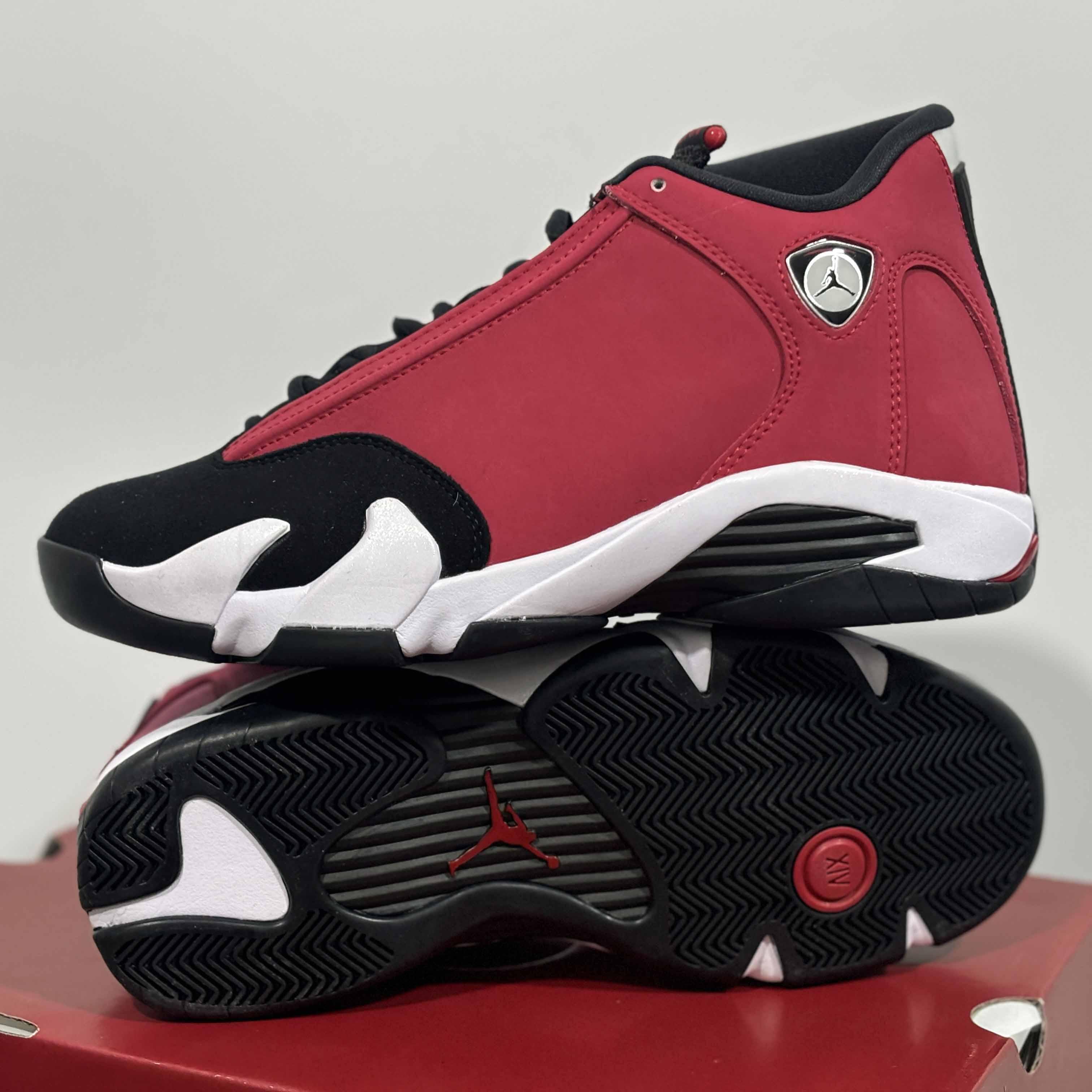 Air Jordan 14 Retro Gym Red Sneakers       487471-006 - FashionPlug