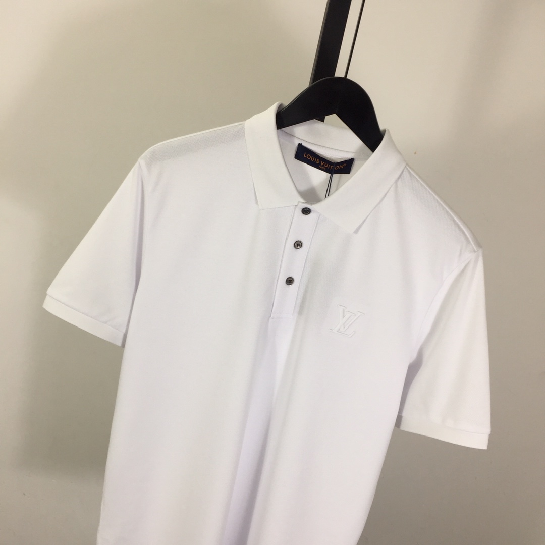Louis Vuitton Short-Sleeved Cotton Polo Shirt    - FashionPlug