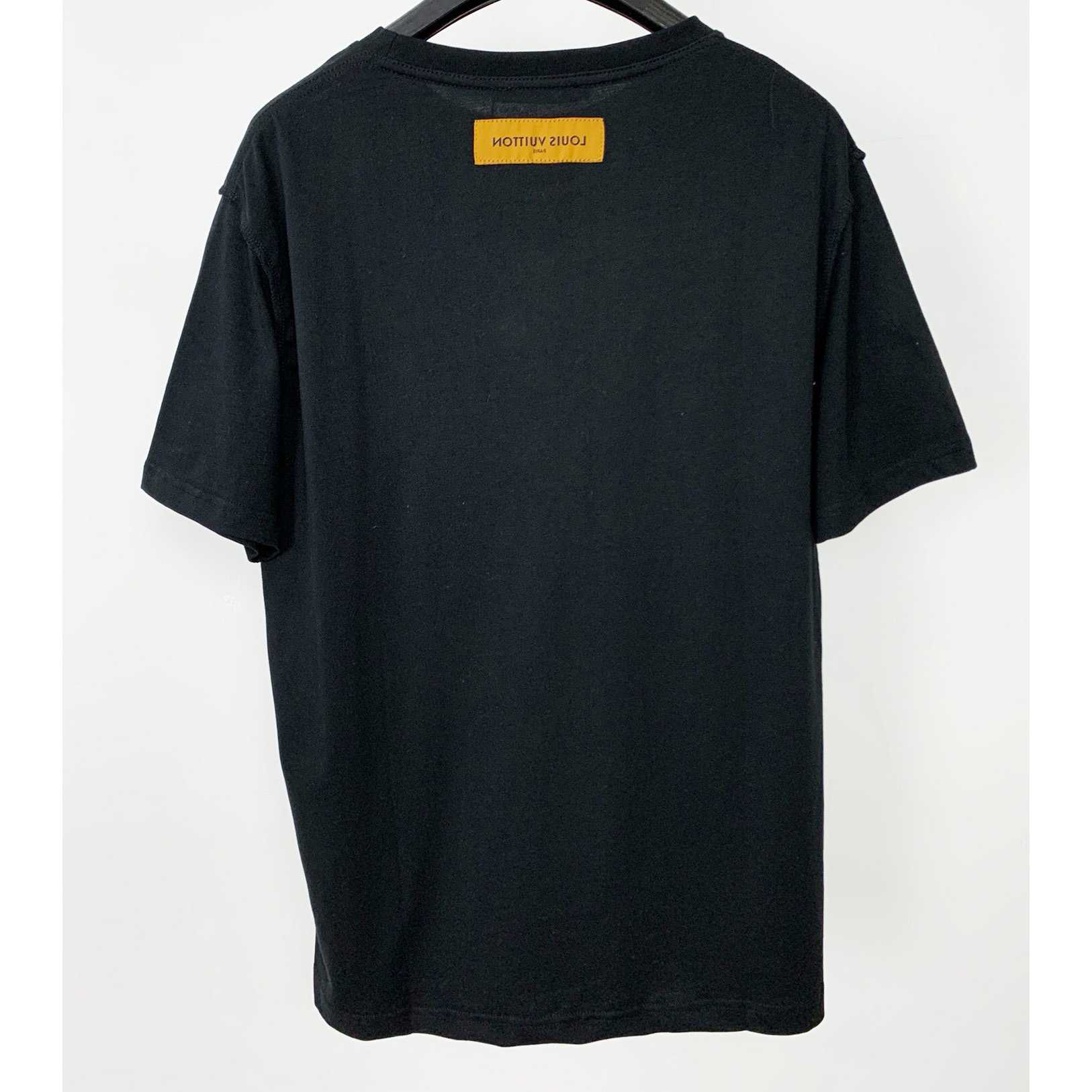 Louis Vuitton Logo Cotton T-Shirt    - FashionPlug