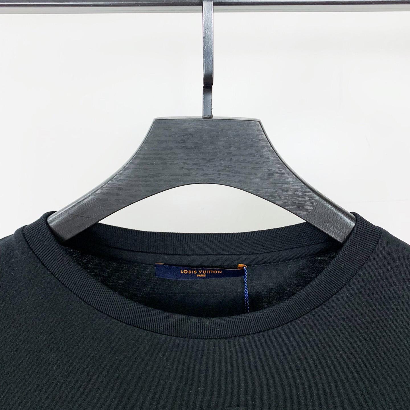 Louis Vuitton Logo Cotton T-Shirt    - FashionPlug