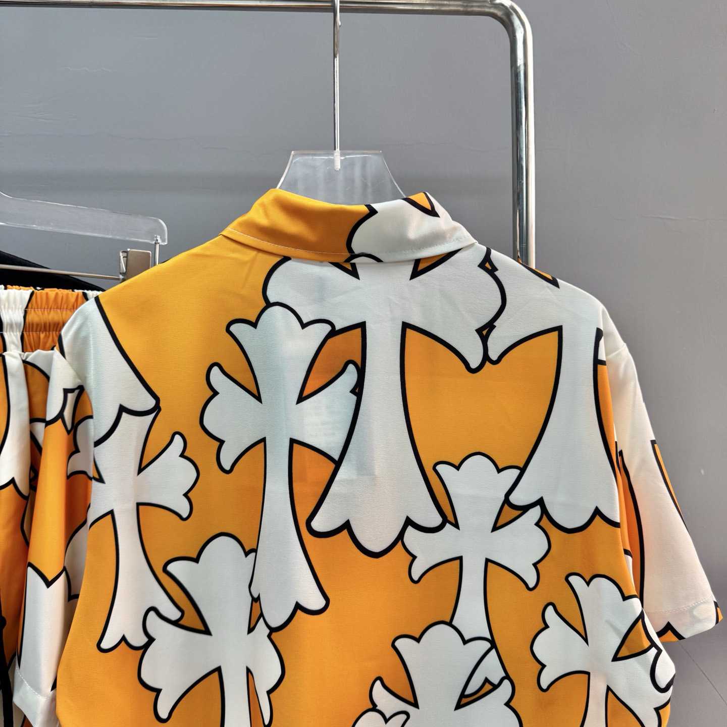 Chrome Heart Shirt & Shorts - FashionPlug