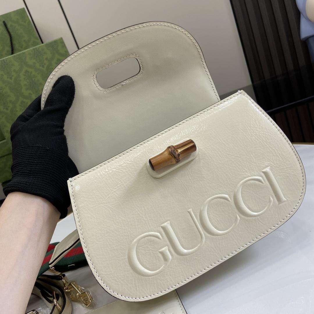 Gucci Bamboo 1947 Small Top Handle Bag   - FashionPlug