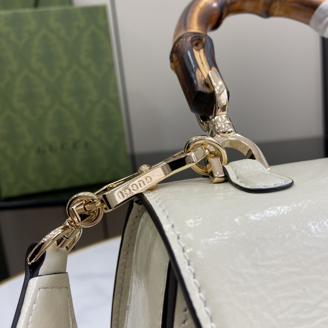 Gucci Bamboo 1947 Small Top Handle Bag   - FashionPlug
