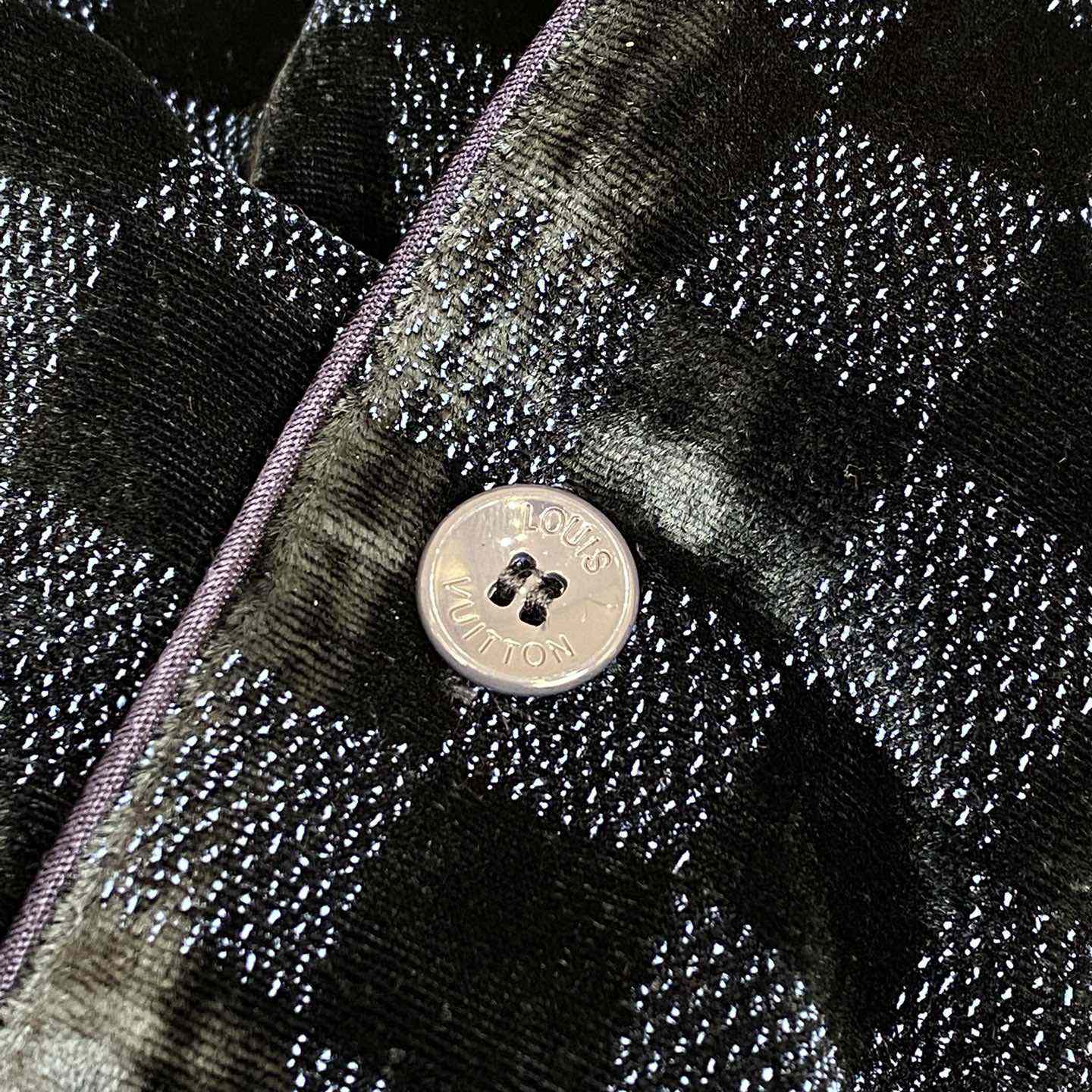 Louis Vuitton Silk-Blend Velvet Long-Sleeved Evening Overshirt  1AFWF7 - FashionPlug