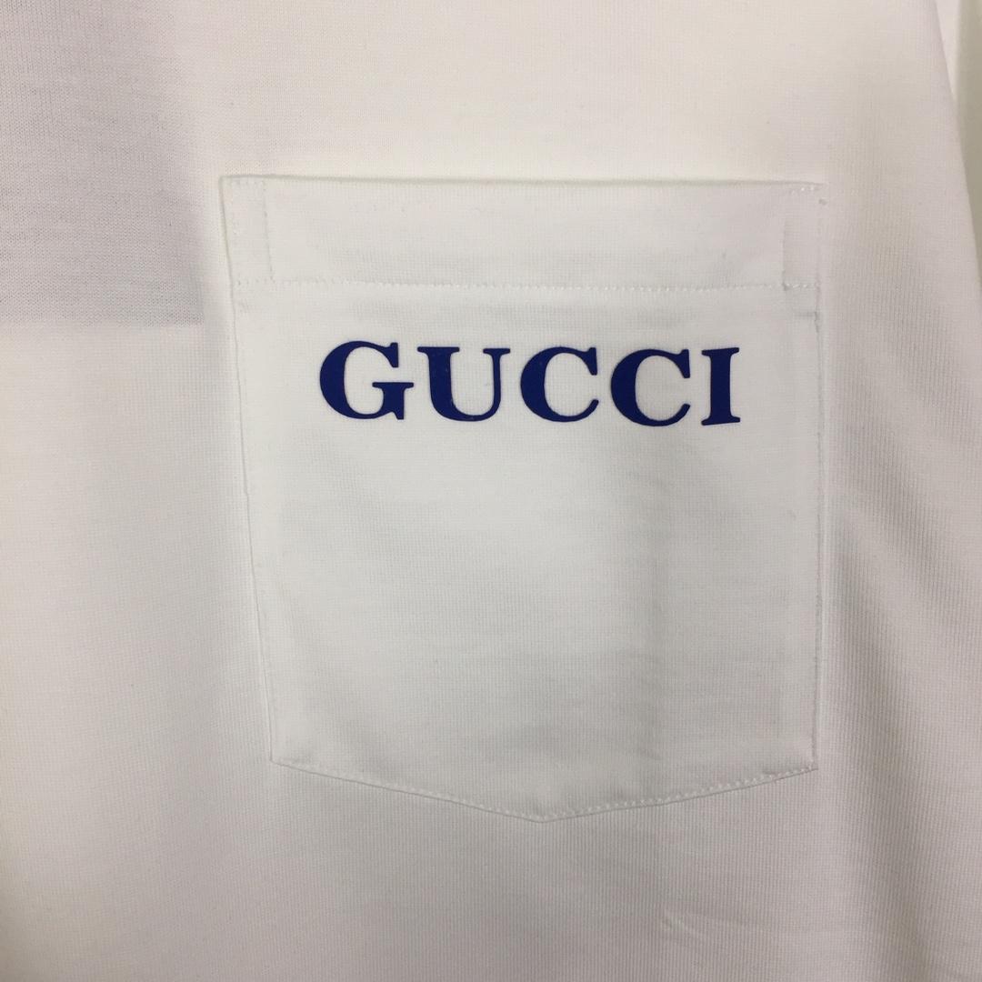 Gucci Cotton Jersey Printed T-shirt   - FashionPlug