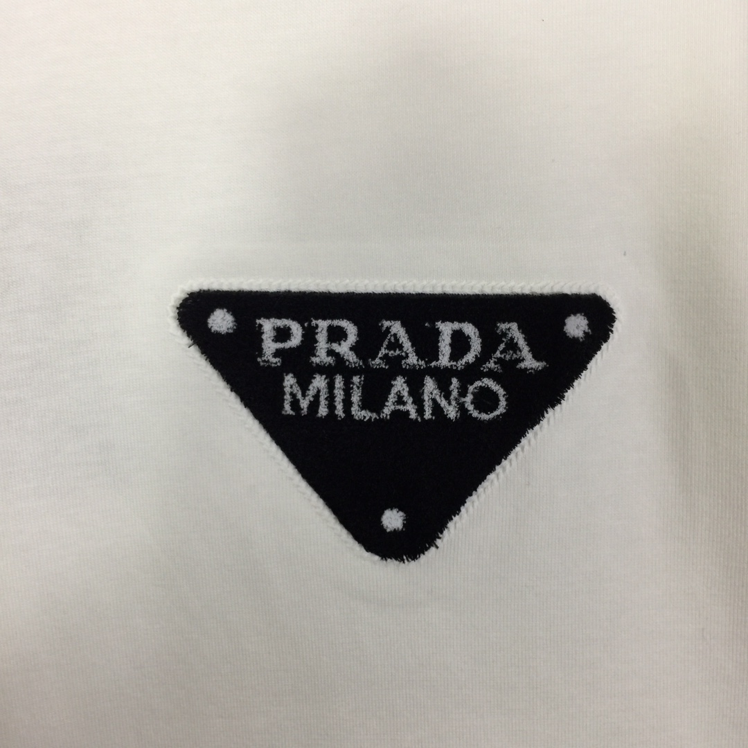 Prada Cotton  T-shirt  - FashionPlug