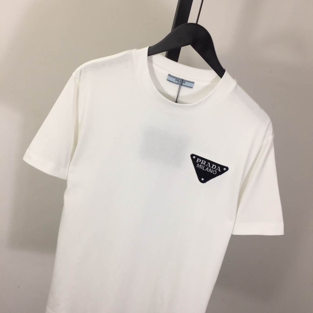 Prada Cotton  T-shirt  - FashionPlug