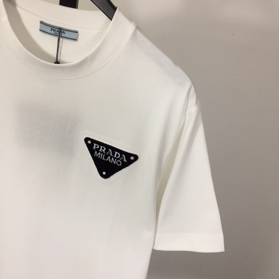 Prada Cotton  T-shirt  - FashionPlug