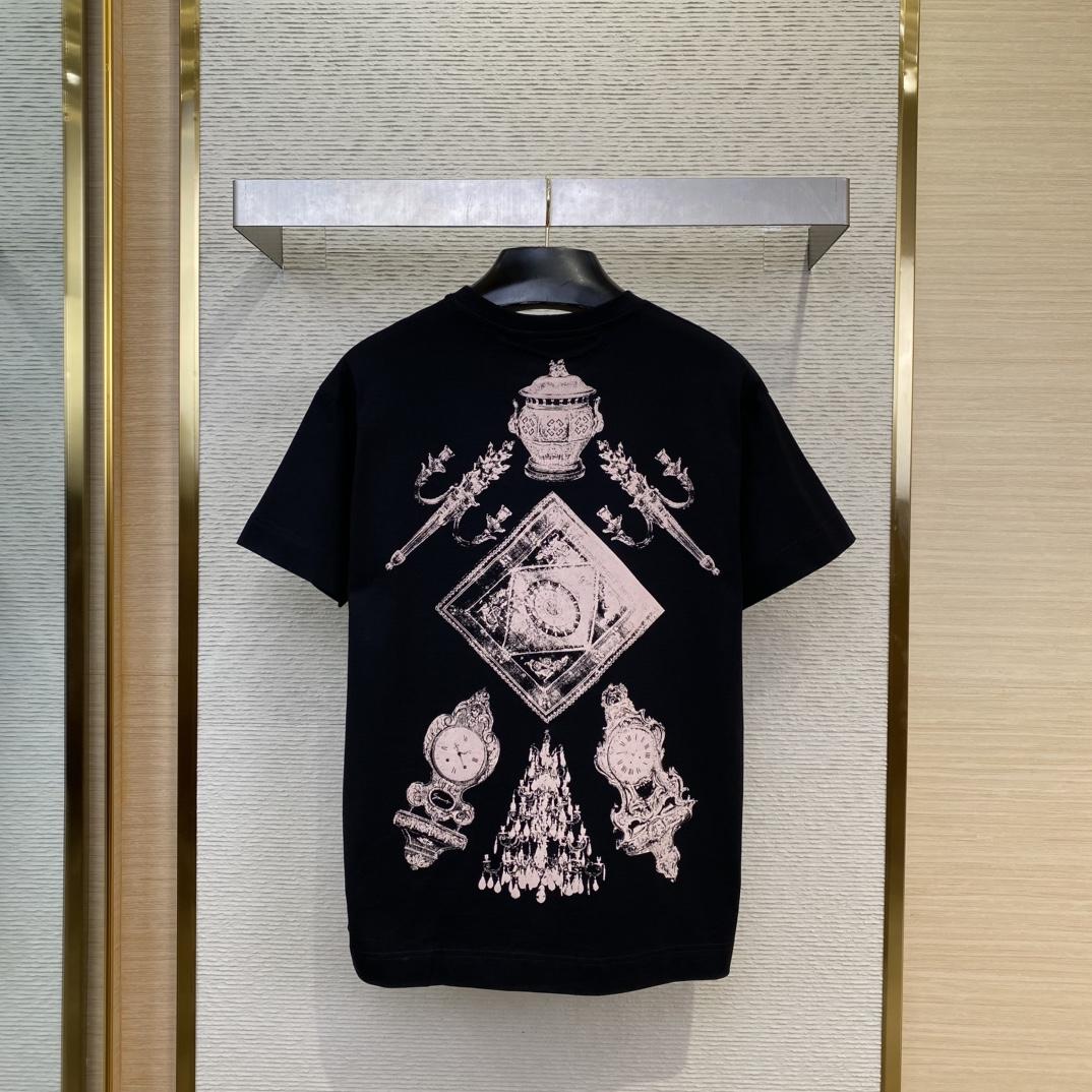 Givenchy T-shirt In Cotton With Hubert Objects Print - FashionPlug