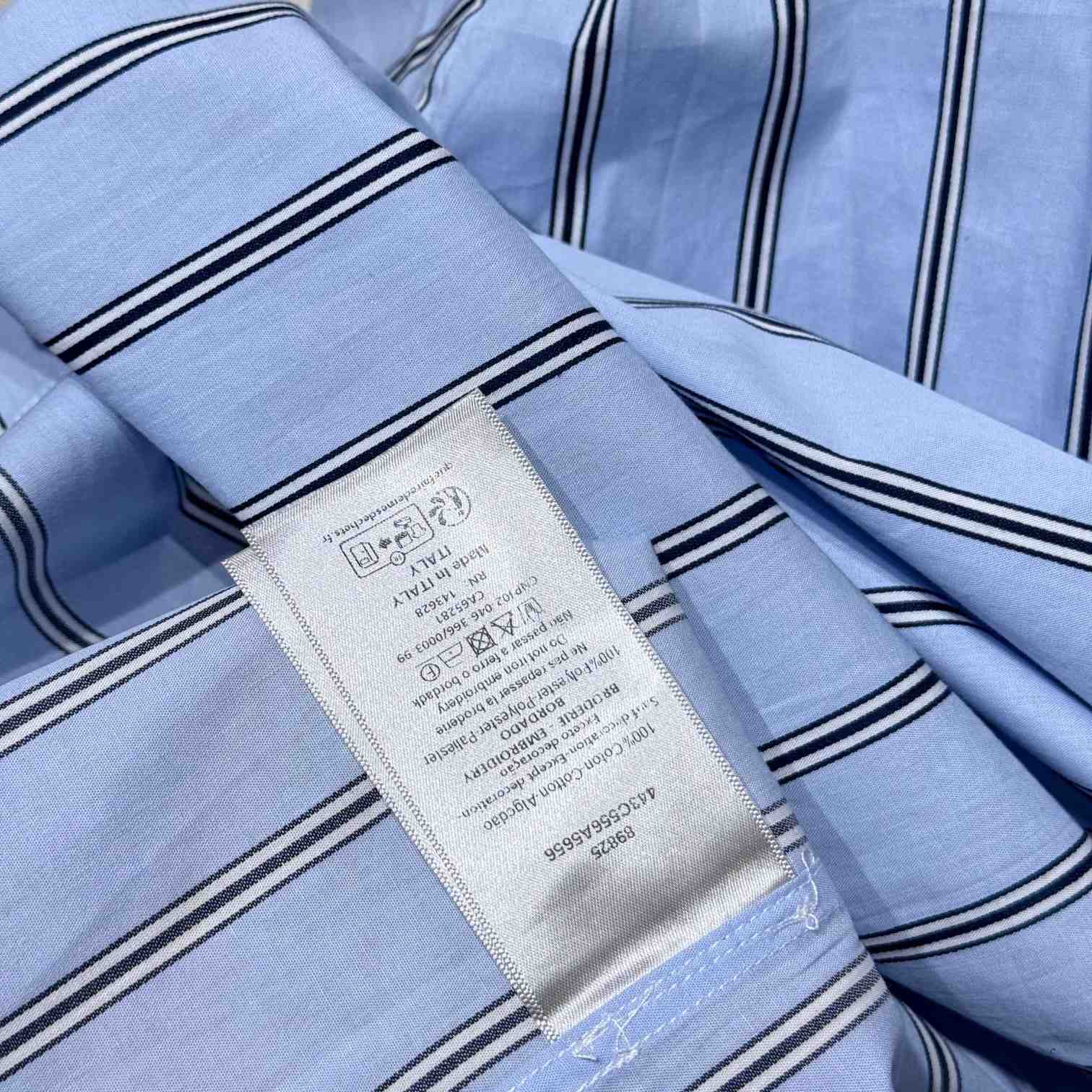 Dior Striped Overshirt  - FashionPlug