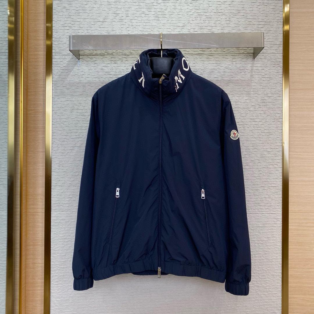 Moncler Logo Patch Zip-Up Jacket - FashionPlug