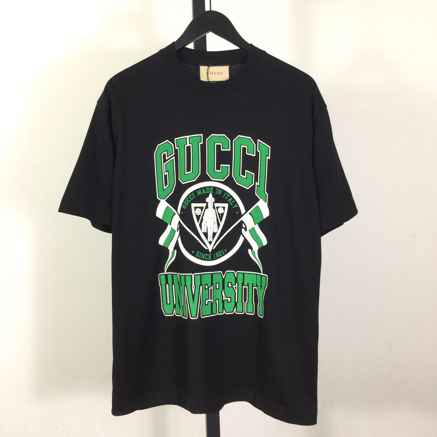 Gucci Cotton jersey printed T-shirt   - FashionPlug