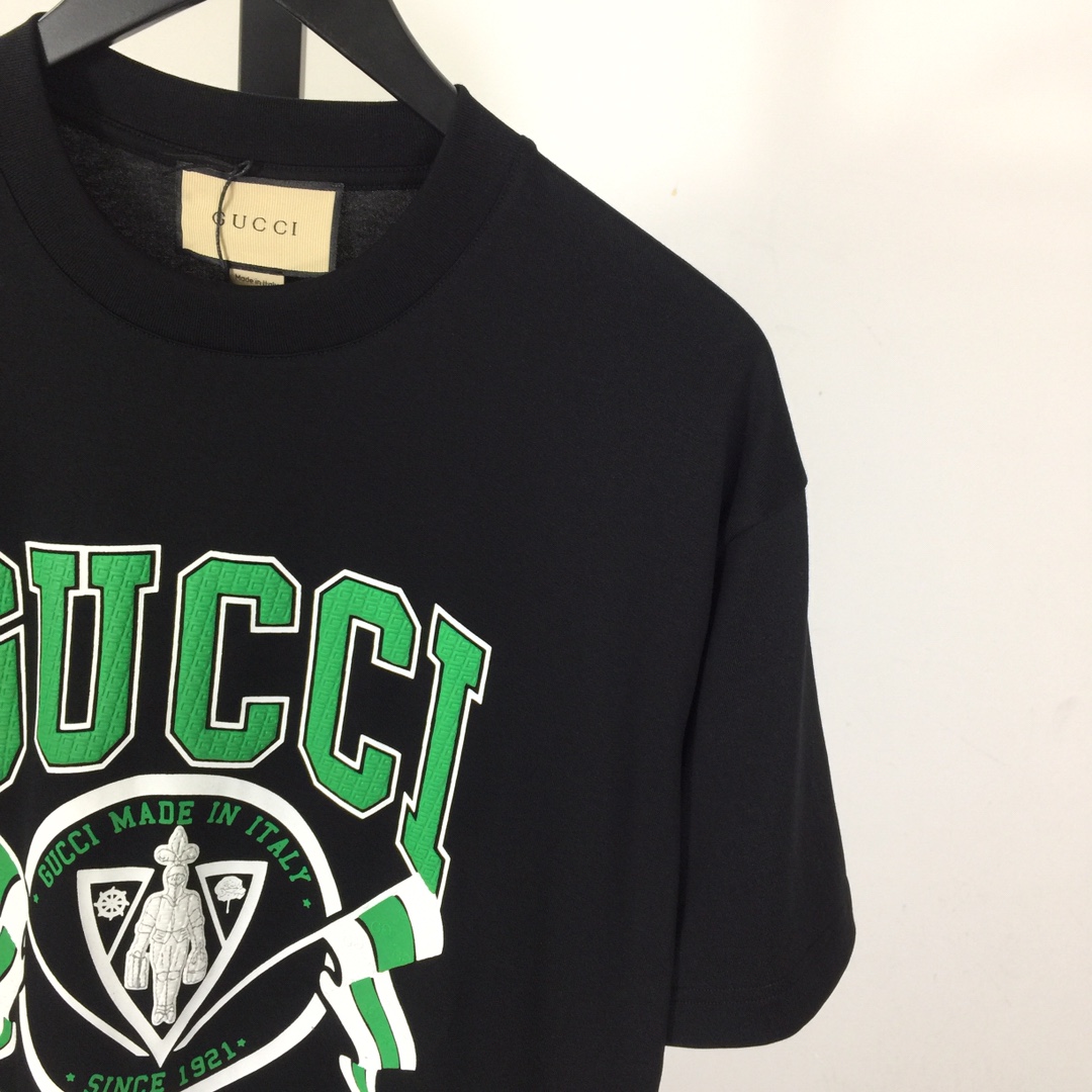 Gucci Cotton jersey printed T-shirt   - FashionPlug