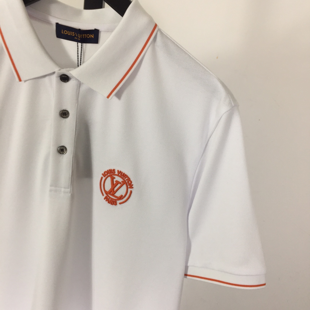 Louis Vuitton Short-Sleeved Cotton Polo Shirt    - FashionPlug