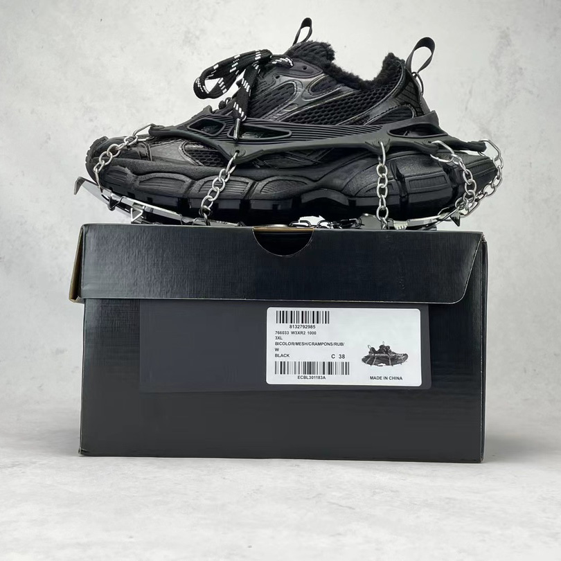 Balenciaga 3XL Ski Sneaker In Black  - FashionPlug