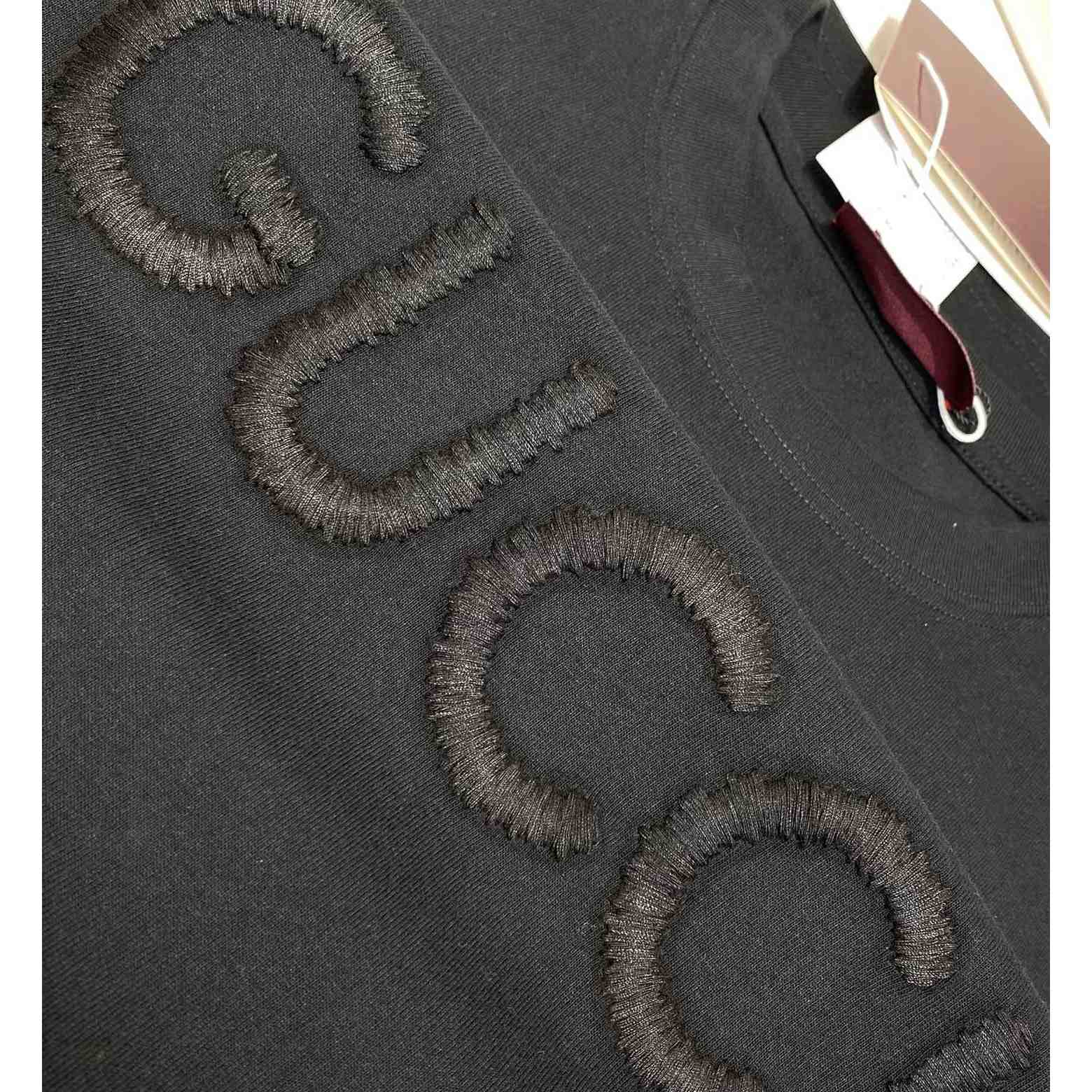 Gucci Cotton Jersey T-shirt With Embroidery - FashionPlug