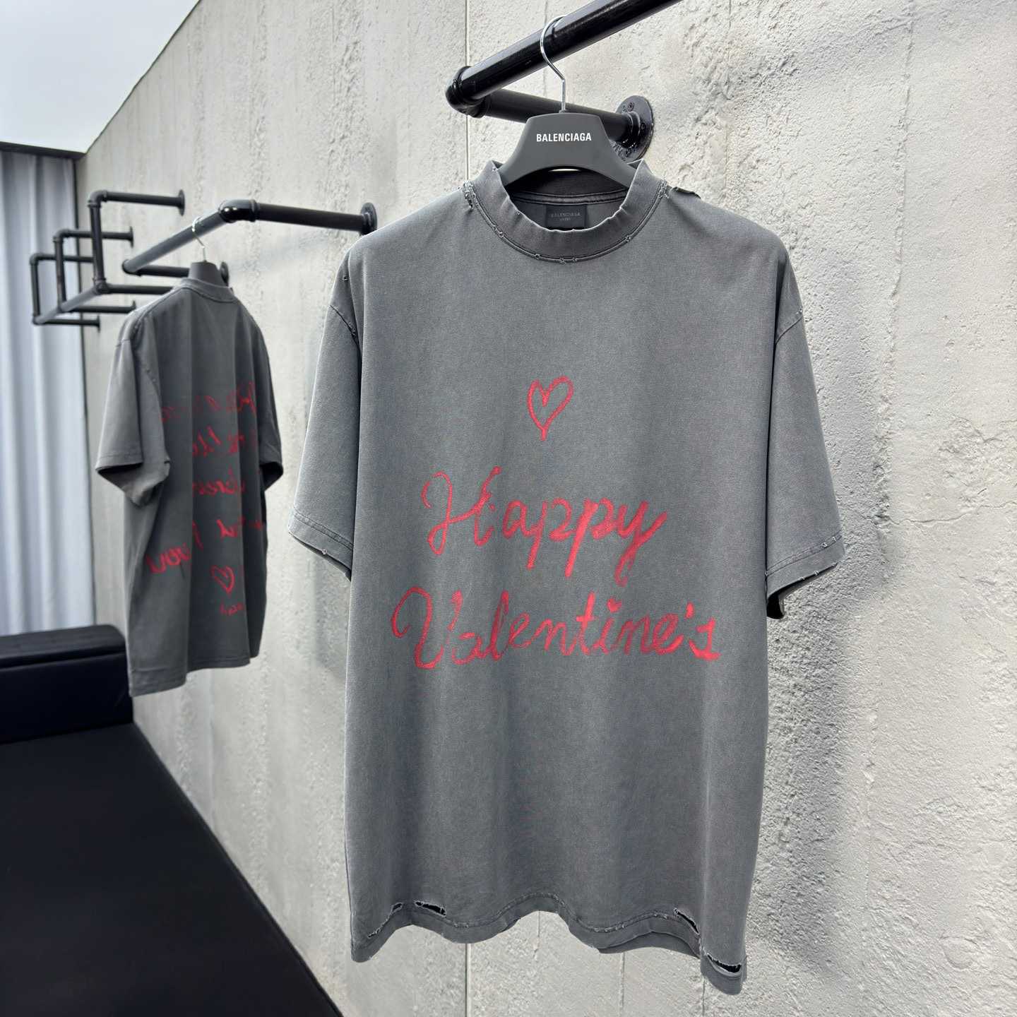 Balenciaga Lipstick Valentines T-Shirt Small Fit  - FashionPlug